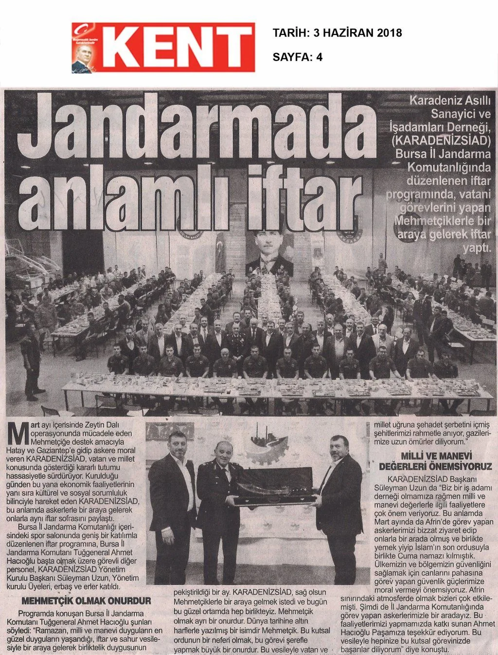 KARADENİZSİAD basında — KENT — 3 Haziran 2018 - Sayfa: 4